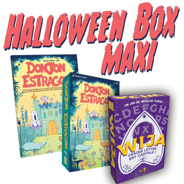 Halloween BOX - Version Maxi - Donjon Estragon, le jeu + le livre + Wija (édité par don't panic Games)